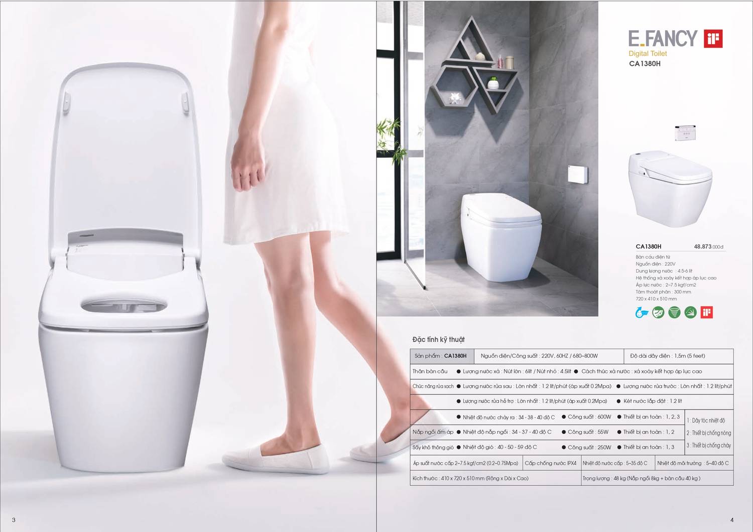 Catalogue và Bảng giá Thiết bị vệ sinh Caesar mới nhất 2024 - 2025 /Page 3